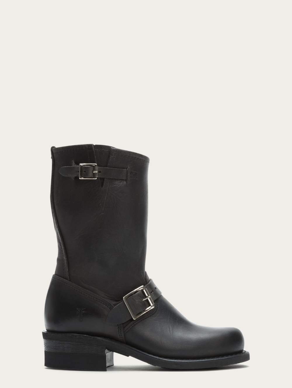 Frye Engineer 12R Black Leather Short Boots US 9.5 M - Picture 2 of 4